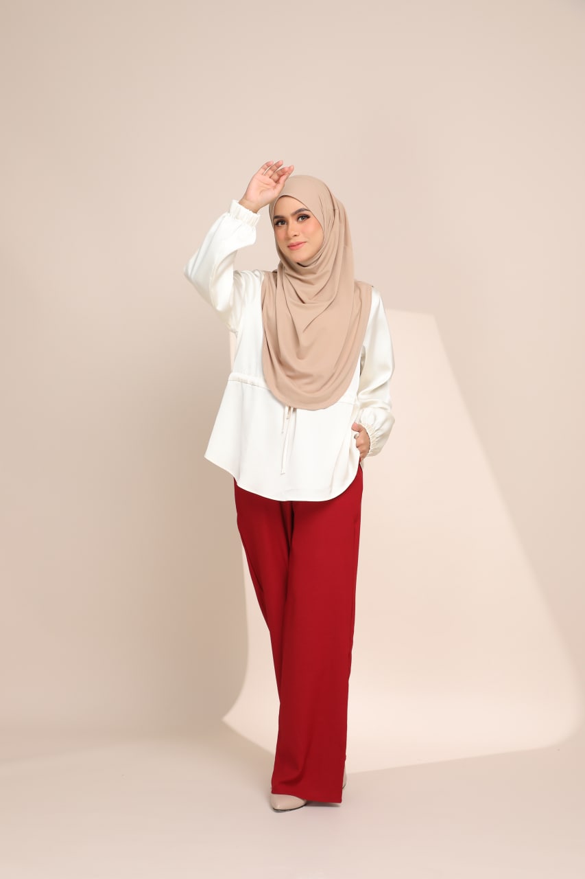 FLARE PANTS - MAROON