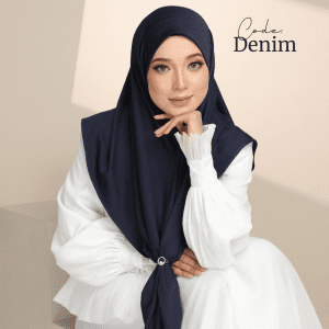 Hybrid Scarft Mosscrepe - Denim