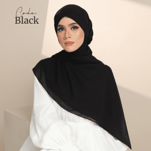 Hybrid Scarft Chiffon -Black