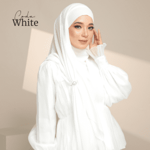 Hybrid Scarft Chiffon - White