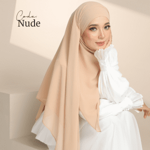 Hybrid Scarf Chiffon - Nude