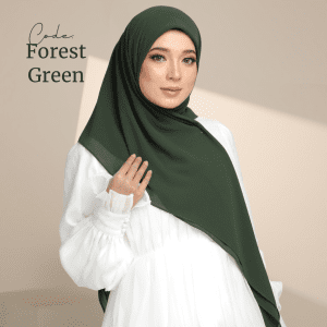 Hybrid Scarft Chiffon - Forest Green