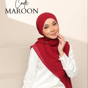 Hybrid Scarft Chiffon - Maroon
